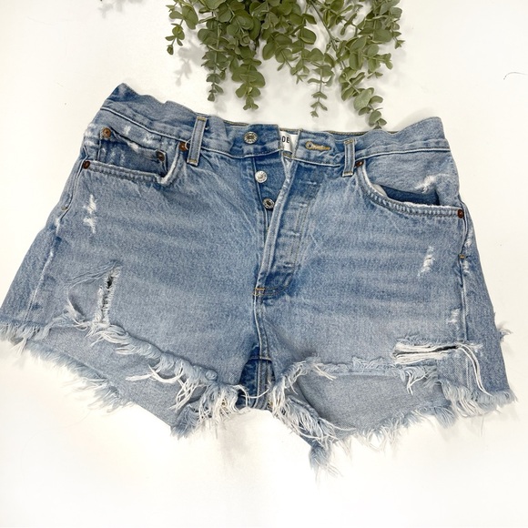 AGOLDE • Parker Vintage  Cutoff Denim Shorts - Picture 5 of 5